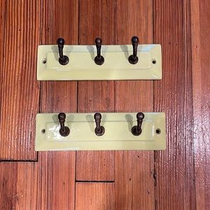 Anthropologie Ceramic Hooks- Pair.